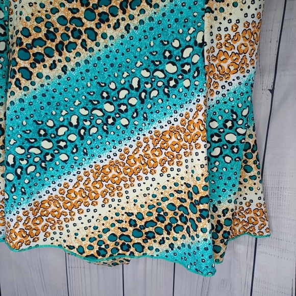 Swimmart Stylish Multicolor Animal Print Women's Bathing Suit - Picture 3 of 9